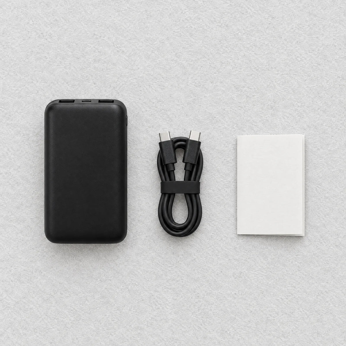In the box: 10,000 mAh power bank, charging cable and quick guide